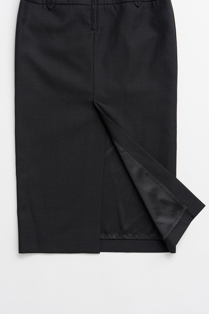 Wide Belt Midi Skirt - 2026AUTUMN