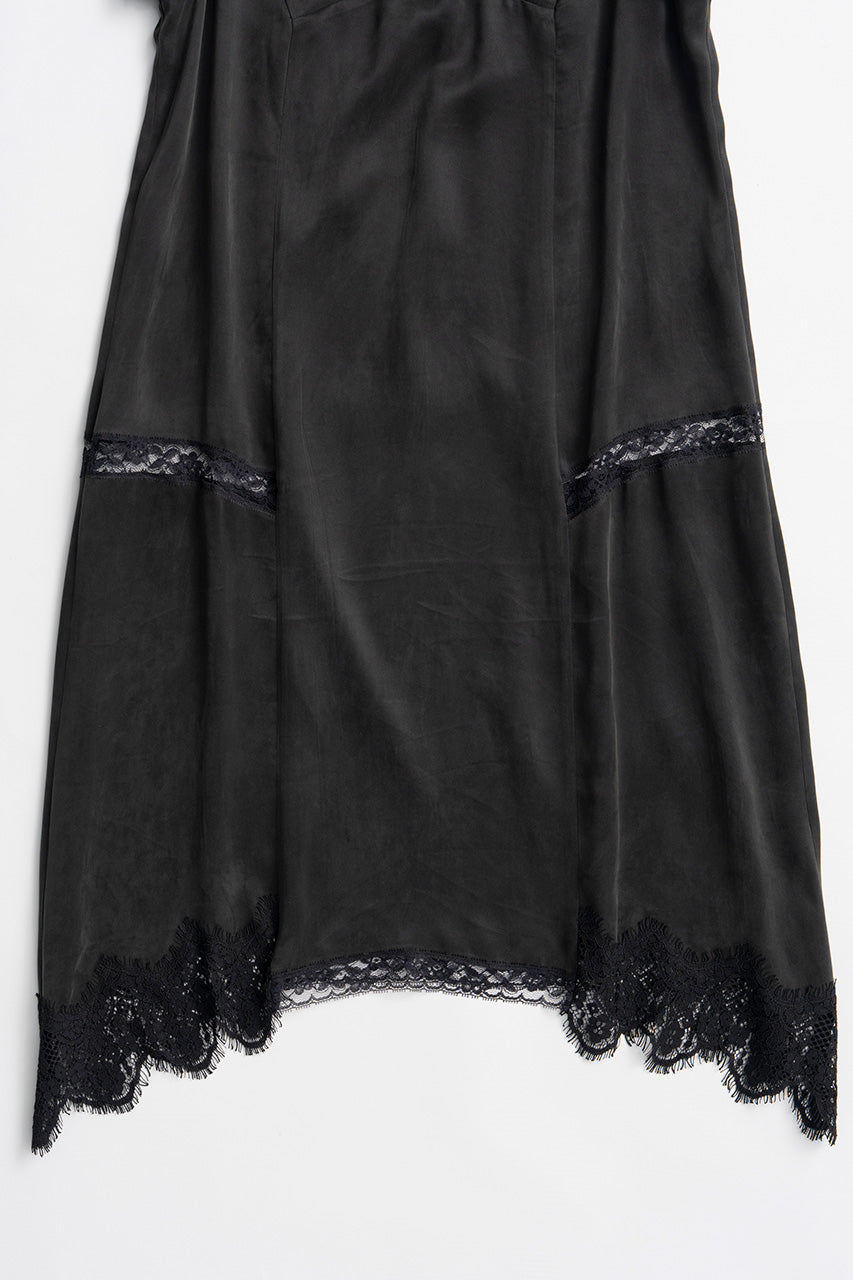 Drop Hem Lingerie Dress - 2026AUTUMN