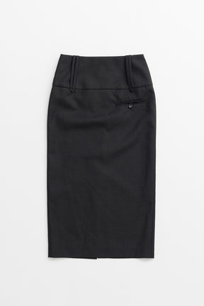 Wide Belt Midi Skirt - 2026AUTUMN