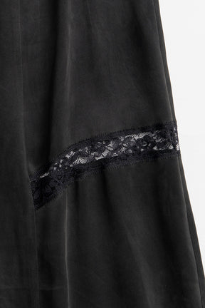 Drop Hem Lingerie Dress - 2026AUTUMN