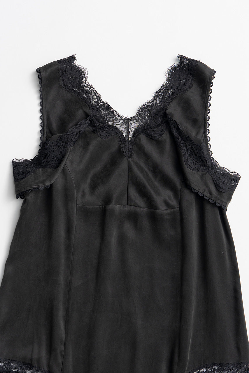 Drop Hem Lingerie Dress - 2026AUTUMN