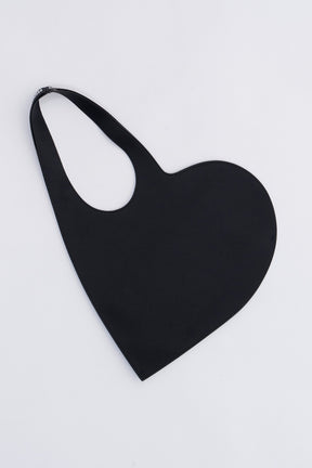 Crystal-Embellished Mini Heart Tote Bag
