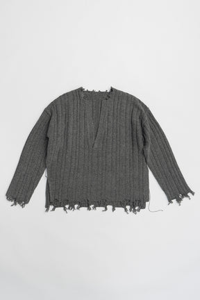 [24Autumn PRE ORDER] PLUNGE NECK KNIT