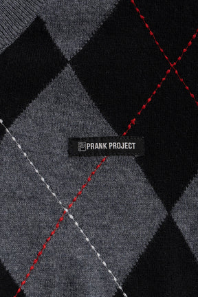 Argyle Power Shoulder Knit - 2026AUTUMN