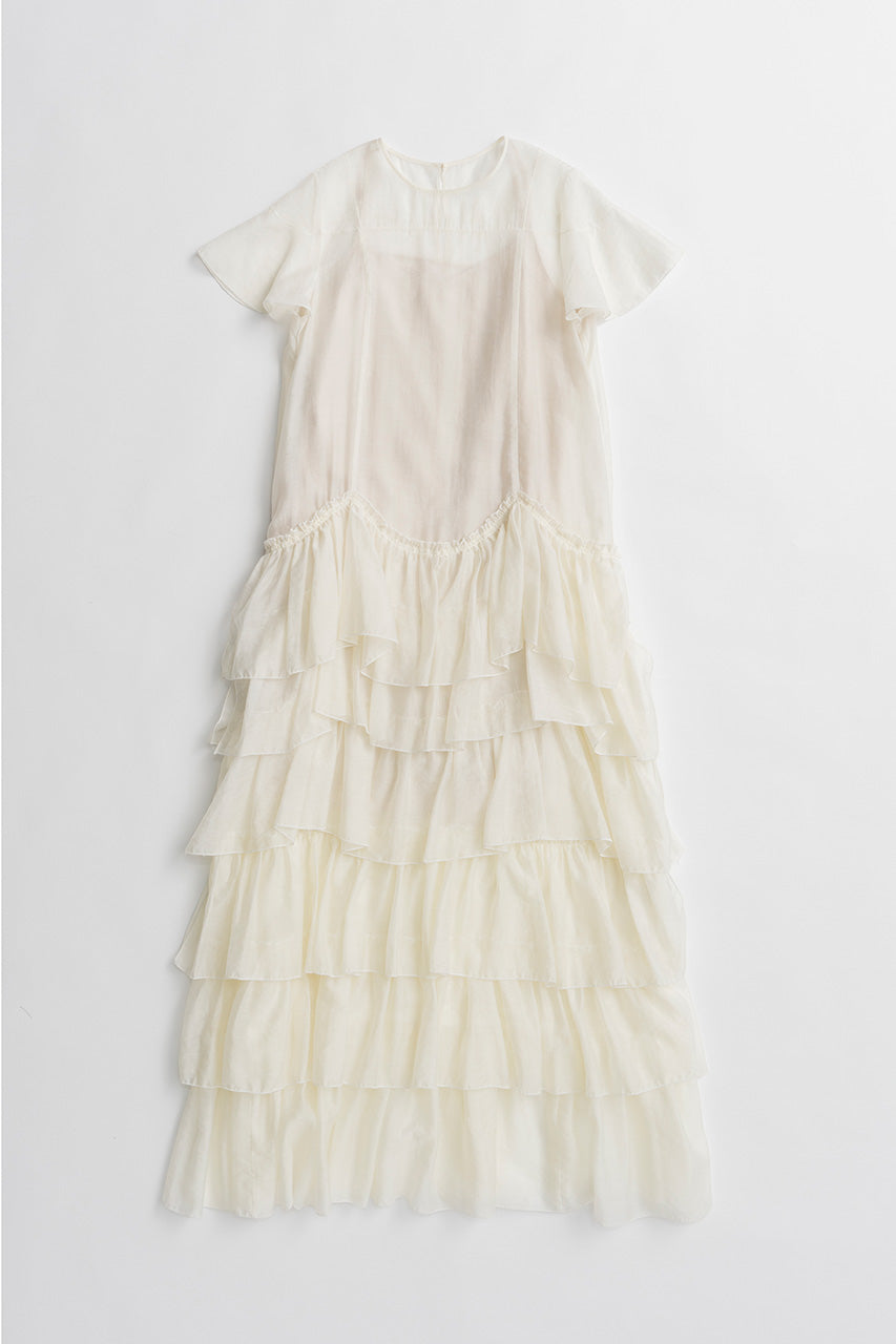 Sheer Tiered Dress - 2026AUTUMN