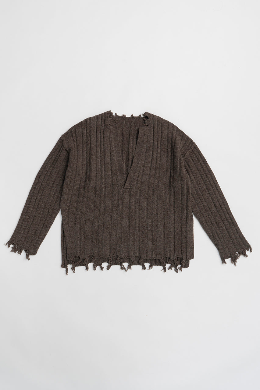 [24Autumn PRE ORDER] PLUNGE NECK KNIT