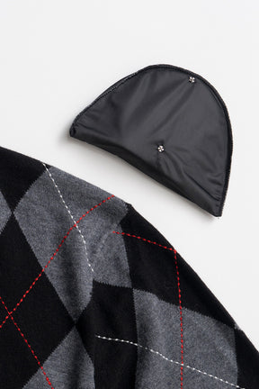 Argyle Power Shoulder Knit - 2026AUTUMN