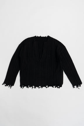 [24Autumn PRE ORDER] PLUNGE NECK KNIT