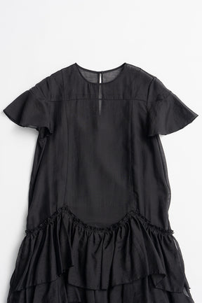 Sheer Tiered Dress - 2026AUTUMN