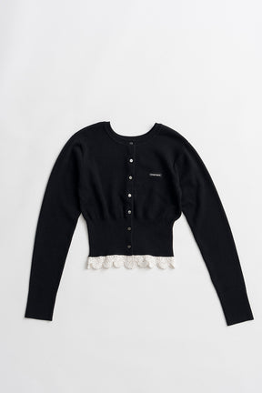 Crochet Lace Knit Cardigan - 2026AUTUMN