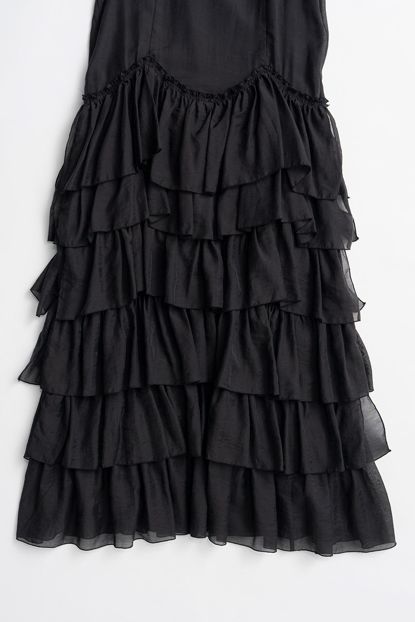 Sheer Tiered Dress - 2026AUTUMN