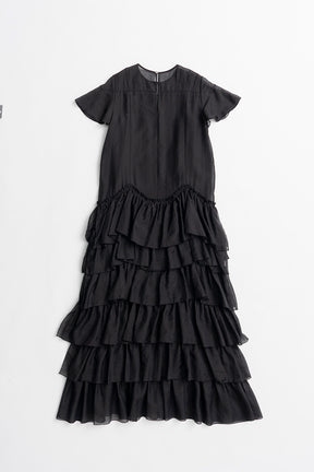 Sheer Tiered Dress - 2026AUTUMN