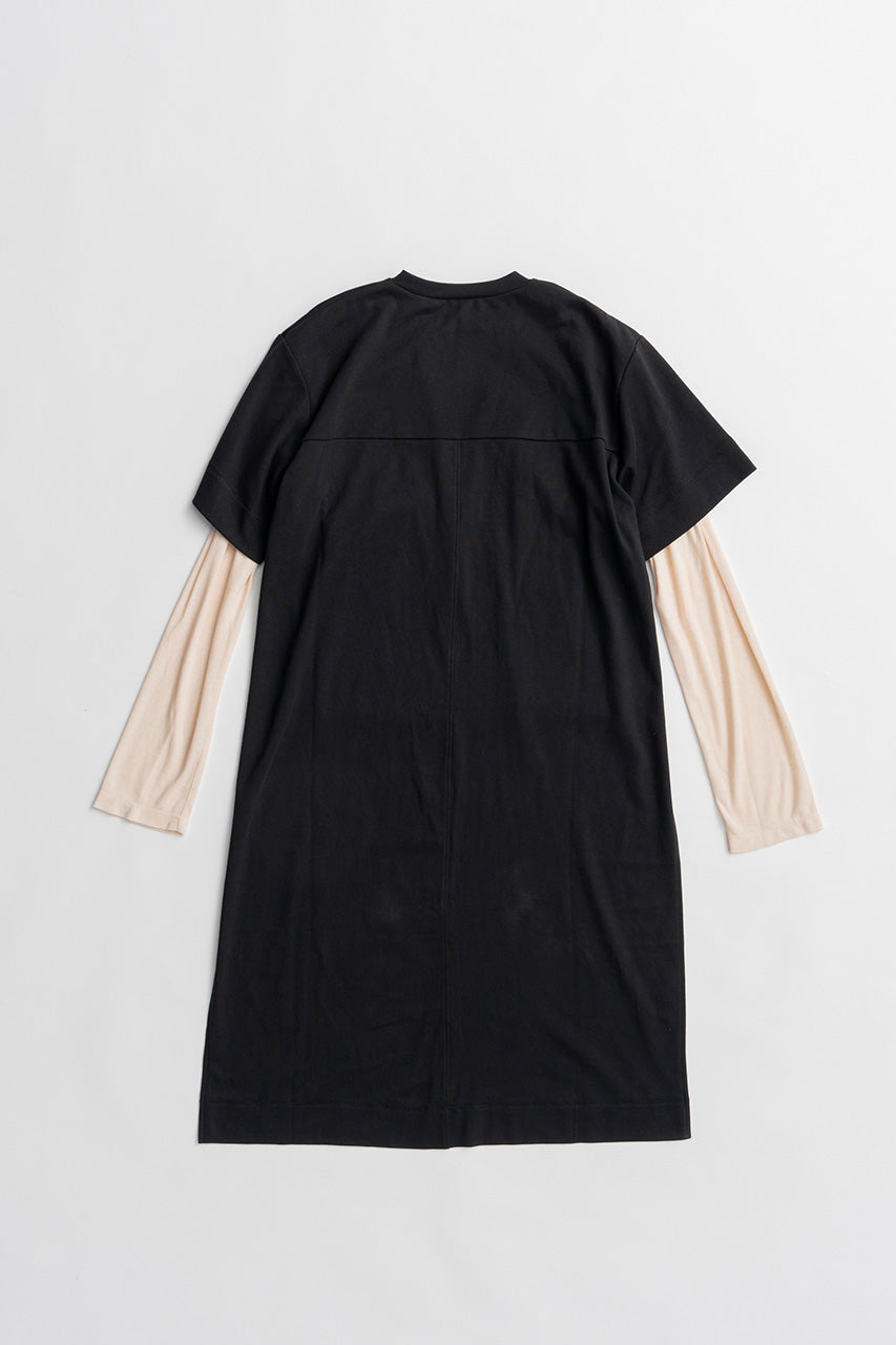 Back Long Layered Jersey Top - 2026AUTUMN