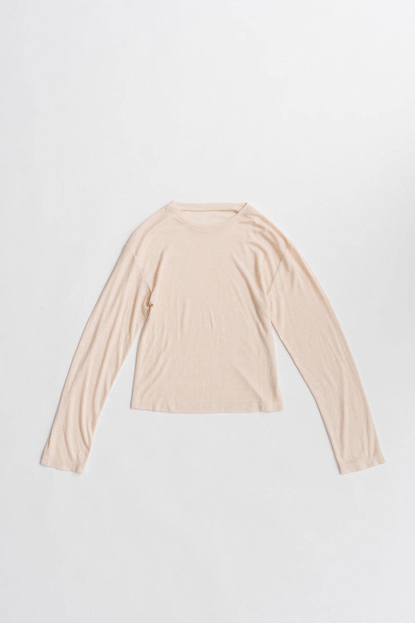 Back Long Layered Jersey Top - 2026AUTUMN