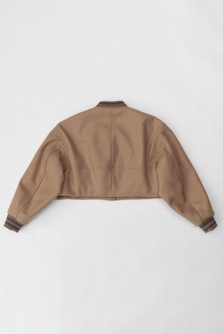 [Web off part number] Melton Short Stadium Jacket