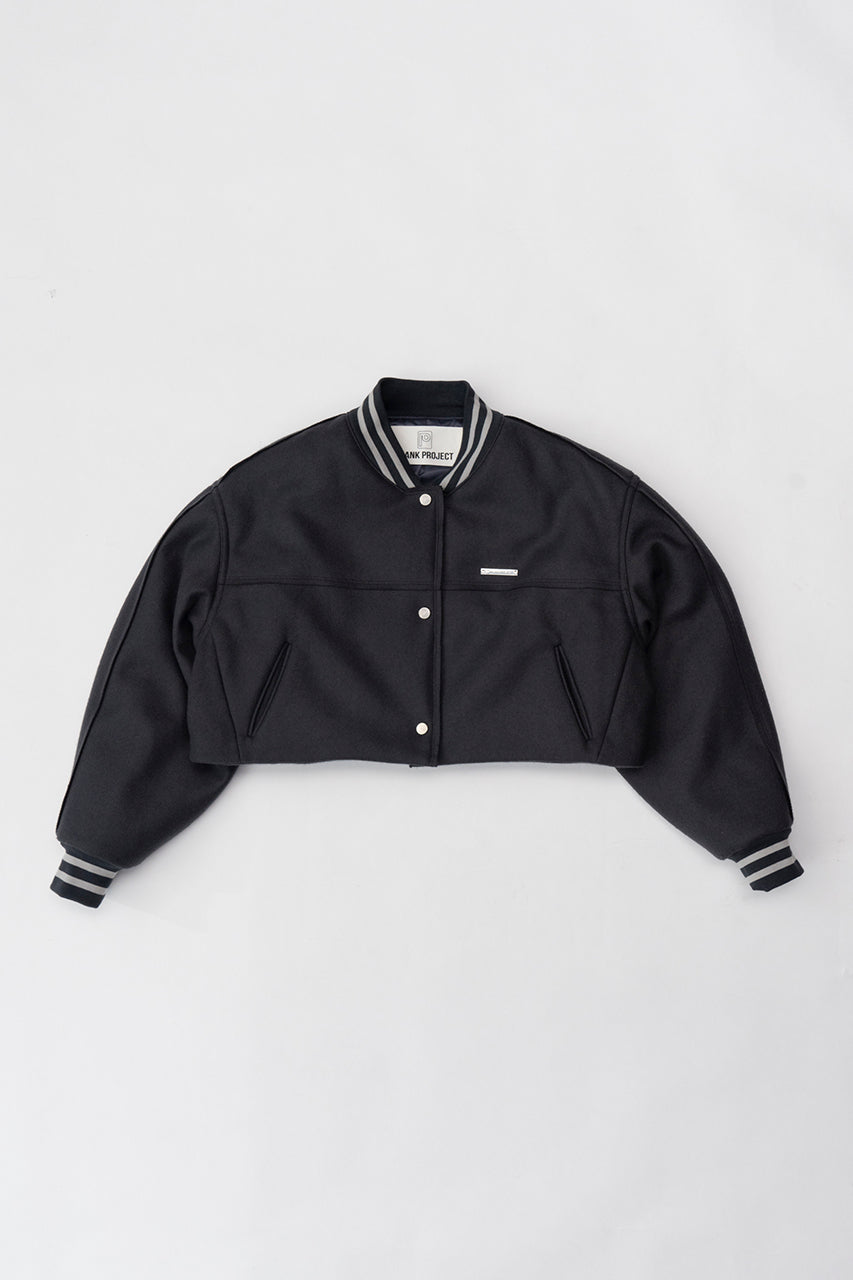 [Web off part number] Melton Short Stadium Jacket