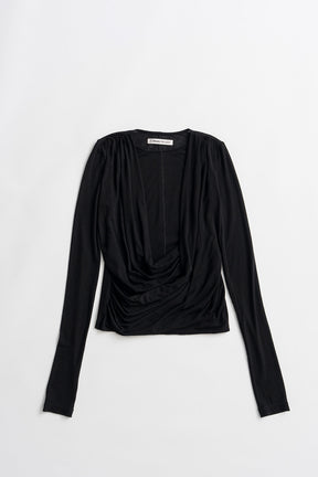 Cashmere Silk Blend Drape Top - 2026AUTUMN