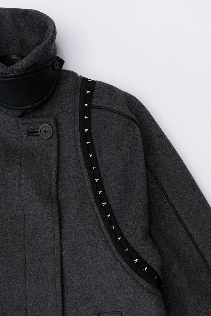 [Weboff Part number] Over Wool Cape COAT