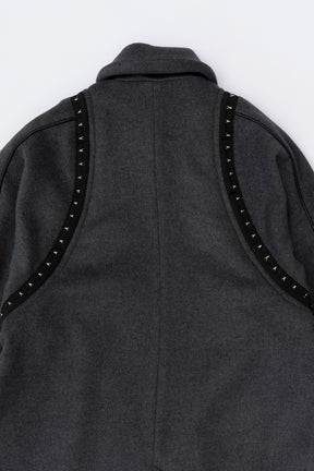 [Weboff Part number] Over Wool Cape COAT