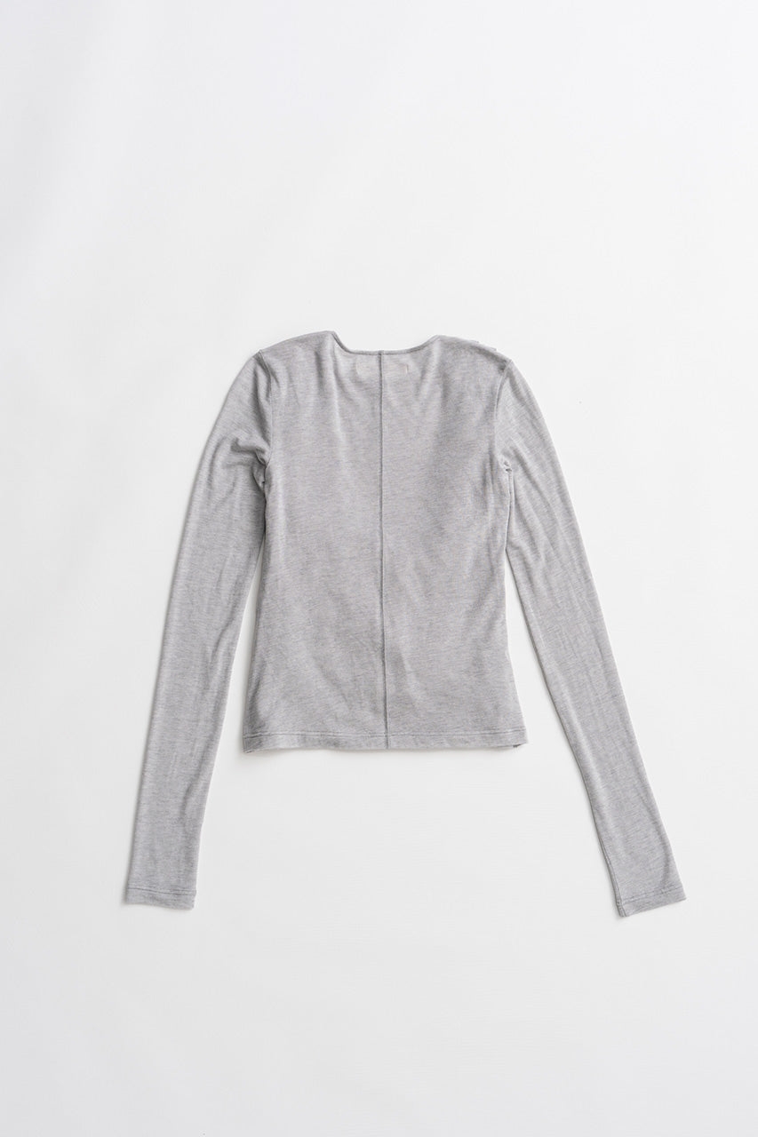 Cashmere Silk Blend Drape Top - 2026AUTUMN