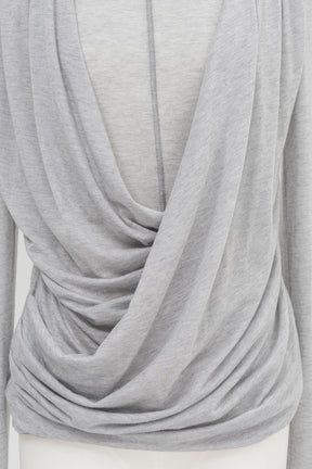 Cashmere Silk Blend Drape Top - 2026AUTUMN