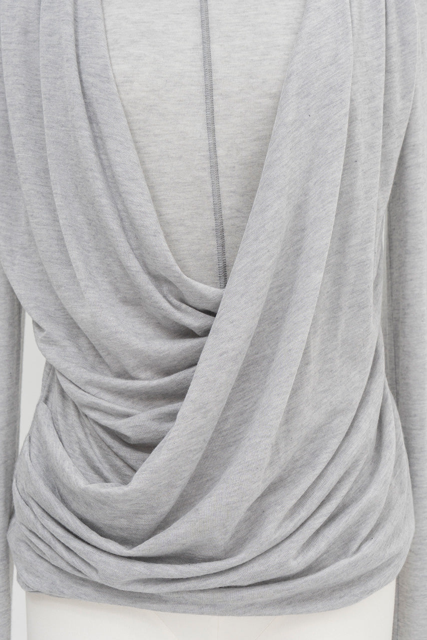 Cashmere Silk Blend Drape Top - 2026AUTUMN