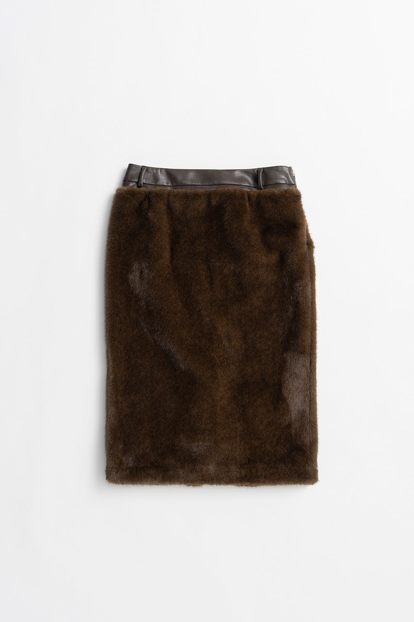 Docking Fur Skirt - 2026AUTUMN