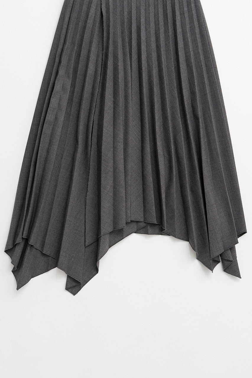 Random Pleated Wrap Skirt - 2026AUTUMN