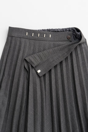 Random Pleated Wrap Skirt - 2026AUTUMN