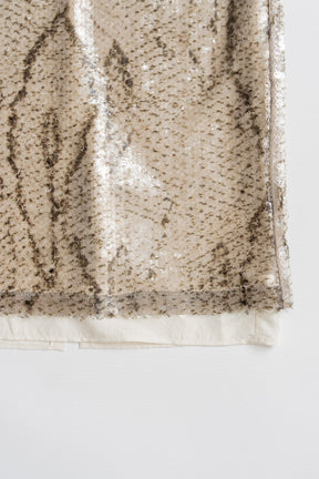 Sequin Python Midi Skirt - 2026AUTUMN
