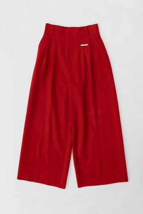 [Weboff Part number] Super100 Cut Off Wool Pants