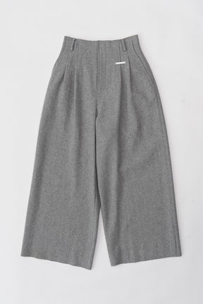 Super100 Cut Off Wool Pants