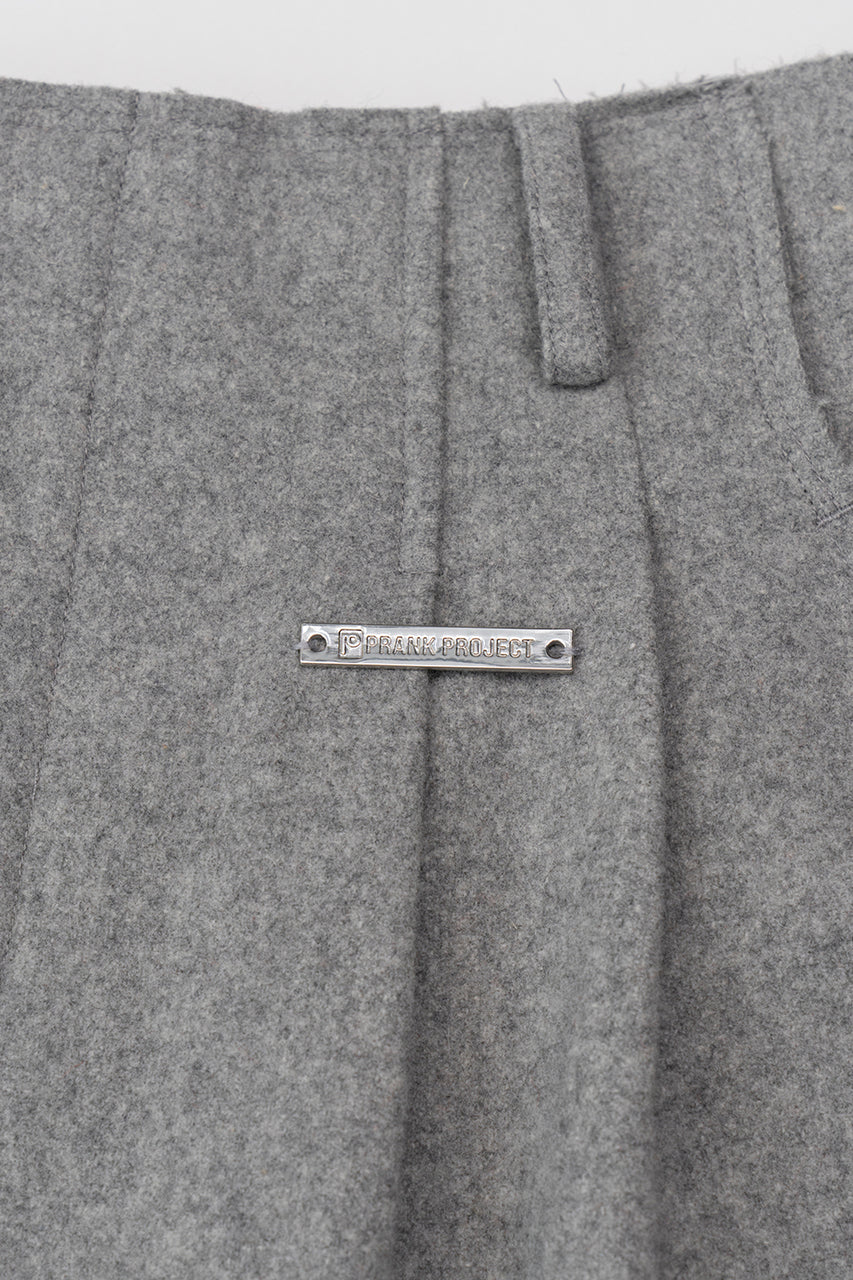 [Weboff Part number] Super100 Cut Off Wool Pants