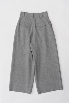 [Weboff Part number] Super100 Cut Off Wool Pants