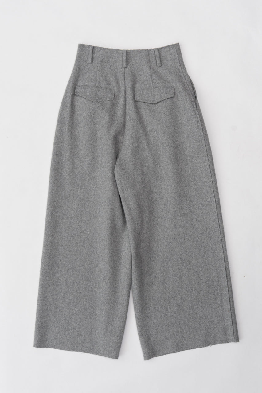 Super100 Cut Off Wool Pants