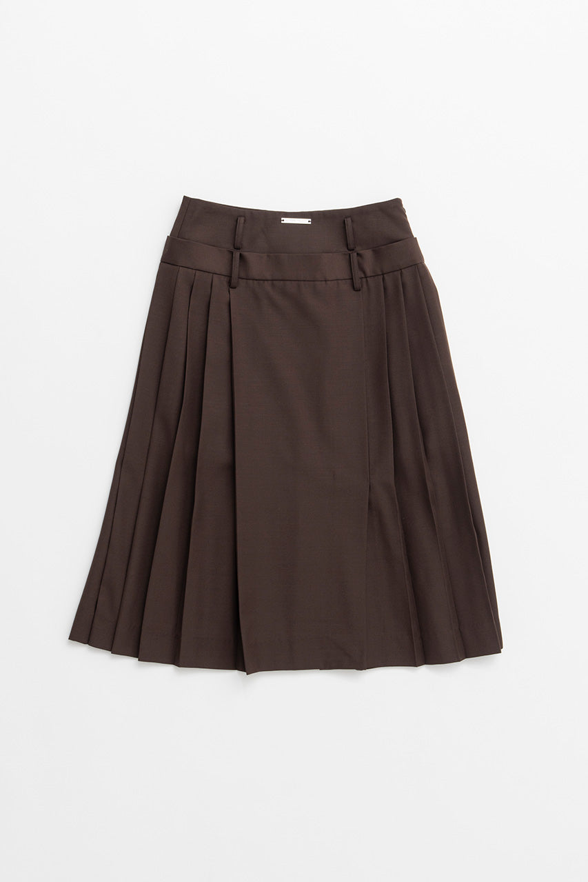 Double-Waist Pleated Skirt - 2026AUTUMN