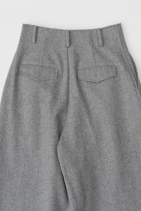 [Weboff Part number] Super100 Cut Off Wool Pants