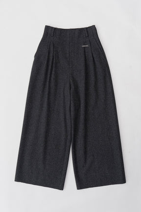 [Weboff Part number] Super100 Cut Off Wool Pants