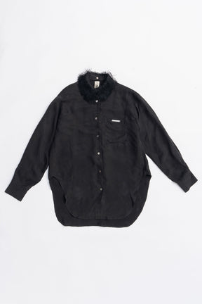 Feather Collar Shirt - 2025 AUTUMN