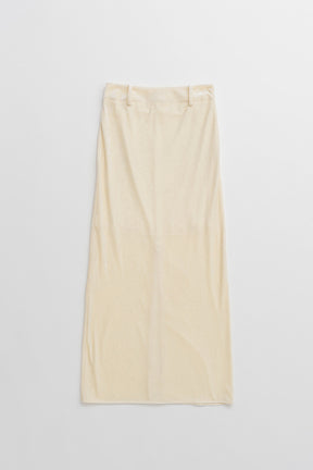 Velour Pencil Long Skirt - 2026AUTUMN
