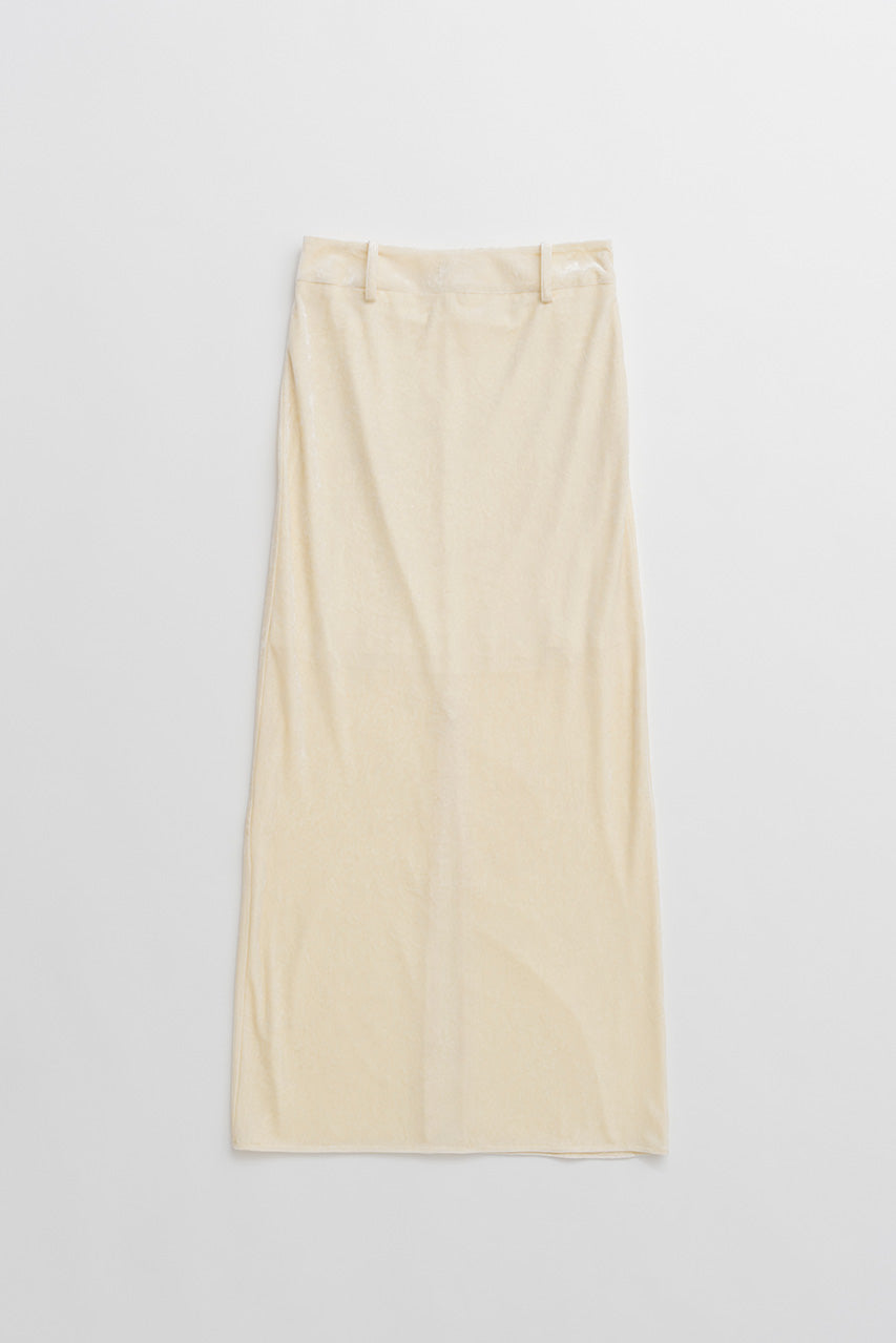 Velour Pencil Long Skirt - 2026AUTUMN