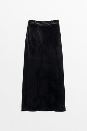 Velour Pencil Long Skirt - 2026AUTUMN