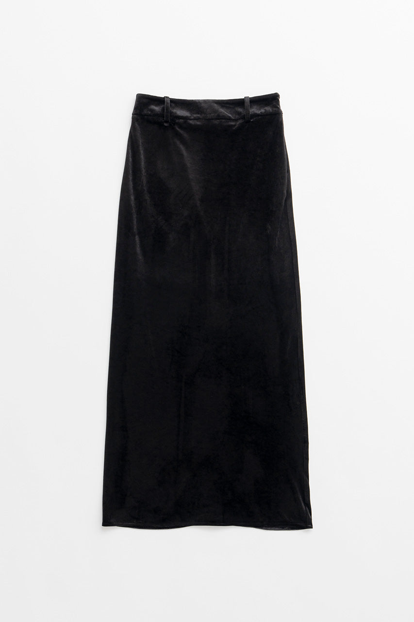 Velour Pencil Long Skirt - 2026AUTUMN