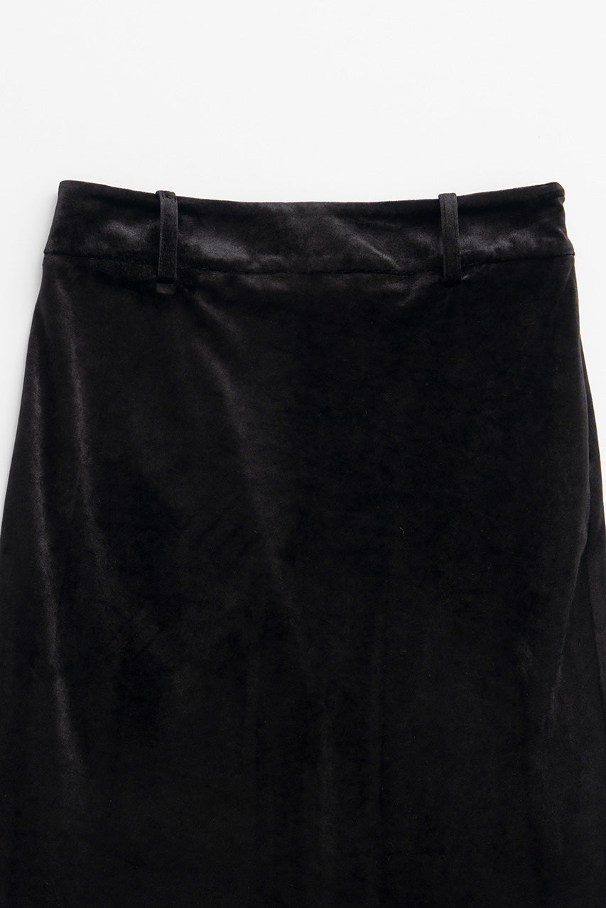 Velour Pencil Long Skirt - 2026AUTUMN