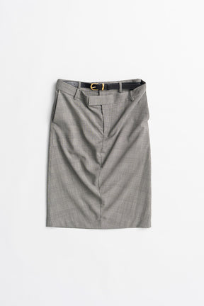 Double-Waist Drape Midi Skirt - 2026AUTUMN