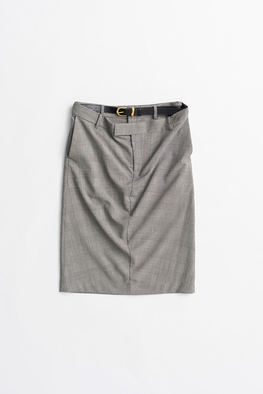 Double-Waist Drape Midi Skirt - 2026AUTUMN