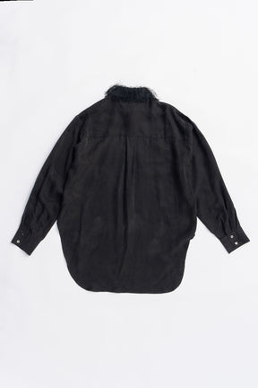 Feather Collar Shirt - 2025 AUTUMN