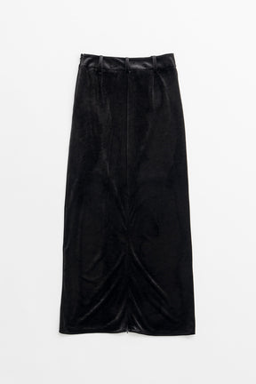 Velour Pencil Long Skirt - 2026AUTUMN