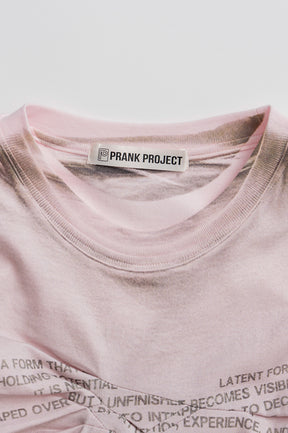 Fake Print Random Tack T-Shirt - 26SUMMER 2nd