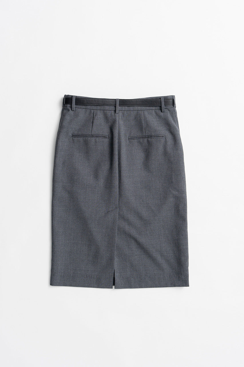 Double-Waist Drape Midi Skirt - 2026AUTUMN